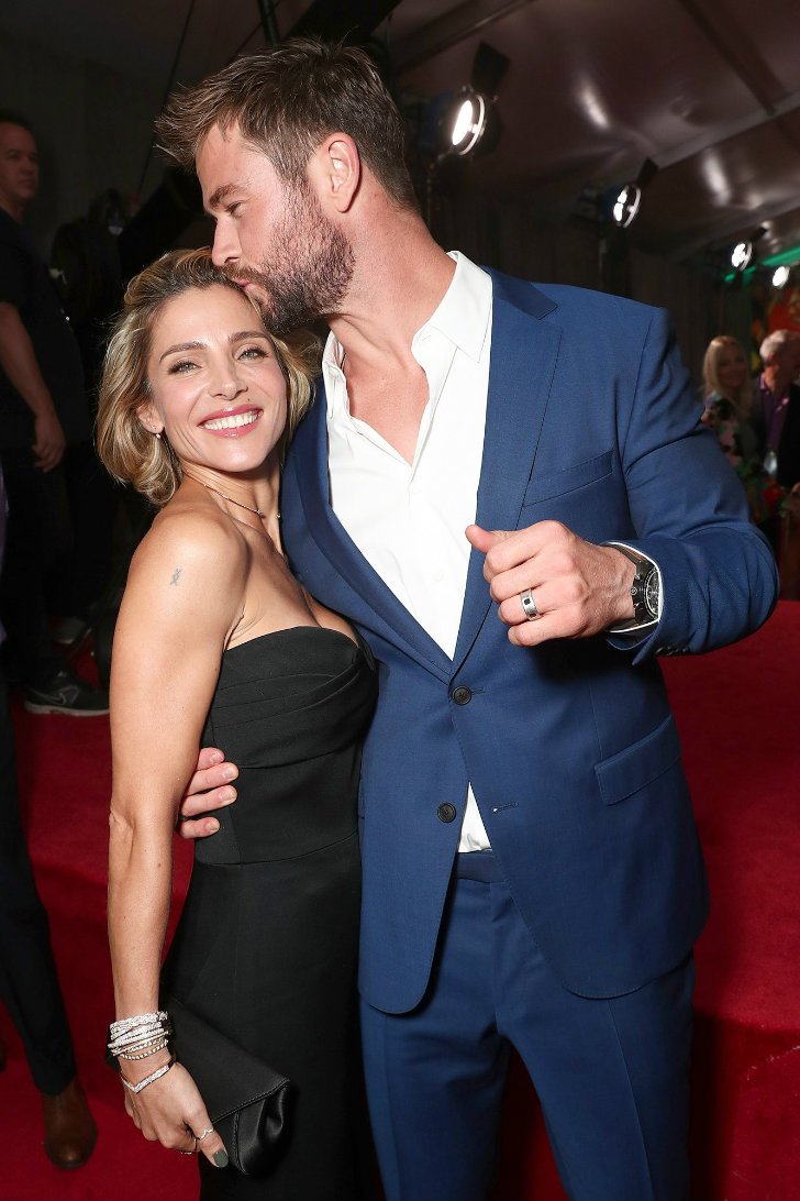 Chris Hemsworth (6'3") and Elsa Pataky (5'3")