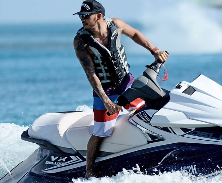 Lewis Hamilton – Seeking to Conquer Caribbean Waters