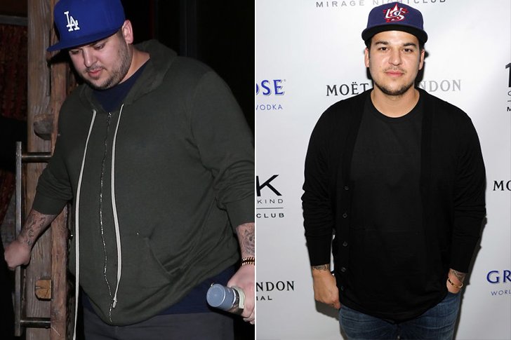 Rob Kardashian – 40lbs – Nutritious Diet With Low Fat & Sugar & Regular Exercise Routines