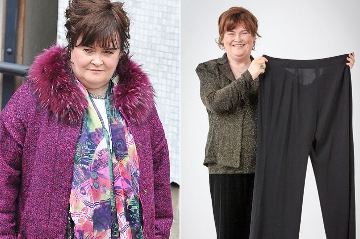 Susan Boyle – 28lbs – Strict Diet Regimen With Lots Of Vegetables & Regular Exercise