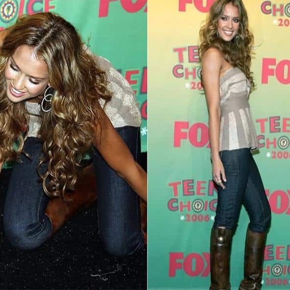 Cheery Jessica Alba