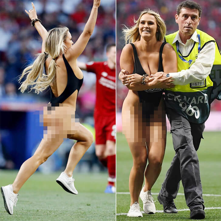 Viral Fame: Pitch Invasion Promotes Boyfriend’s Adult Site with Controversial Move!